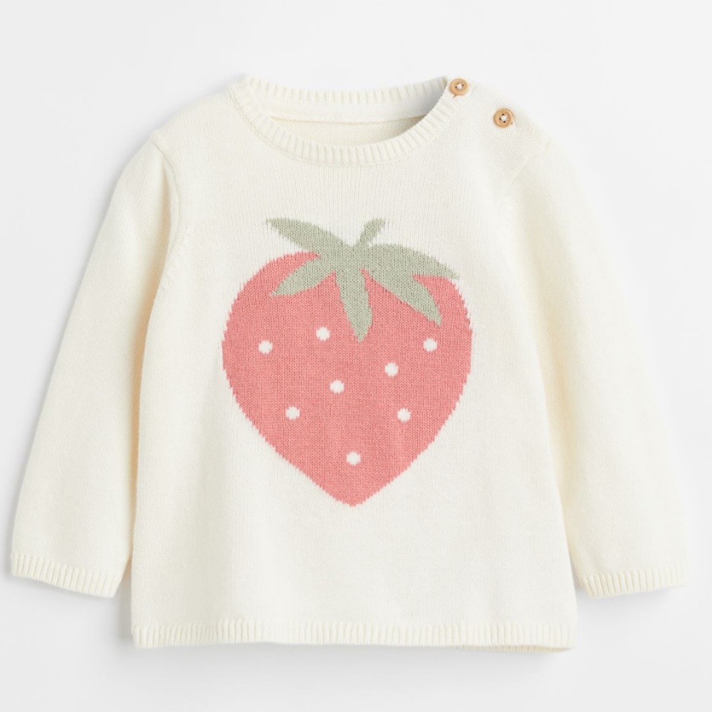 LAST PRICE
H&M fine knit cotton sweater 🍓